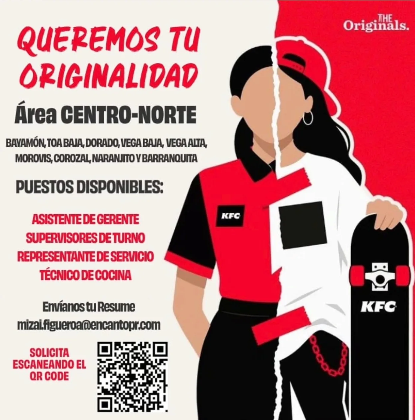 Flyer del anuncio, subido por el patrono