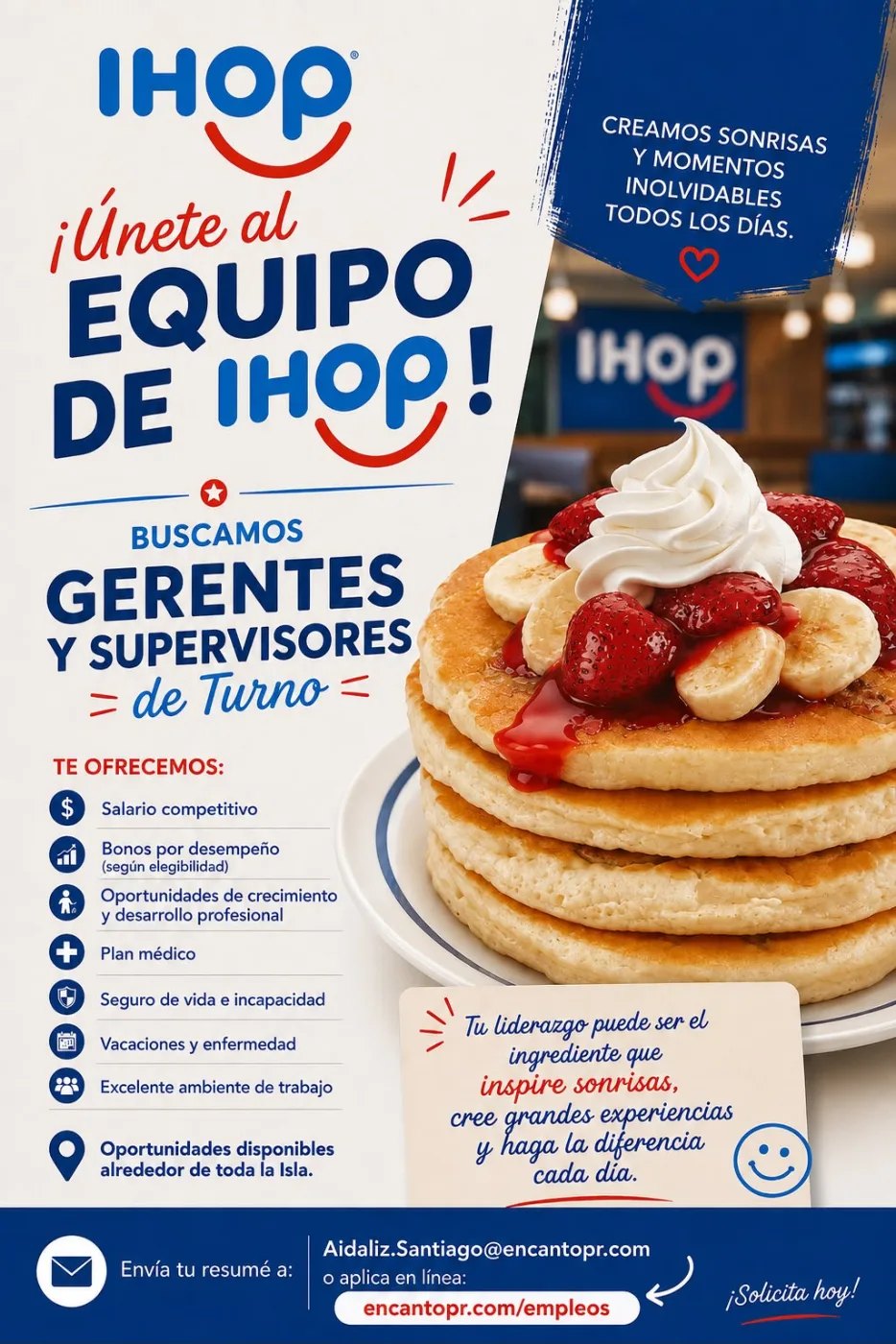 Flyer del anuncio, subido por el patrono