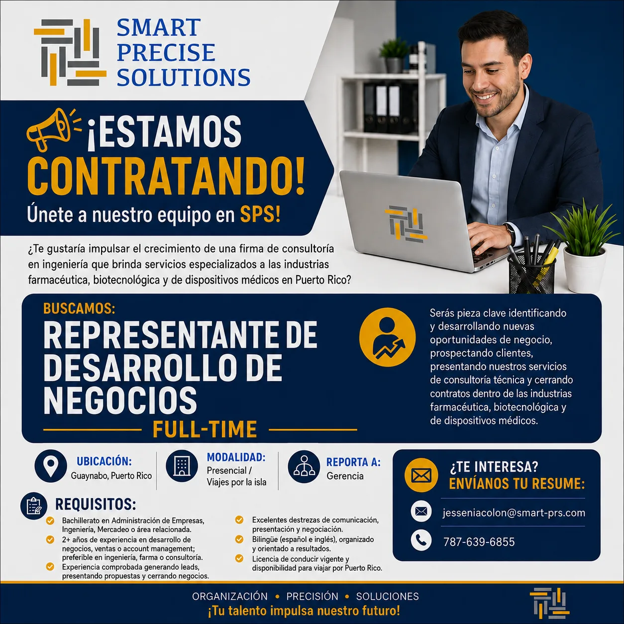 Flyer del anuncio, subido por el patrono